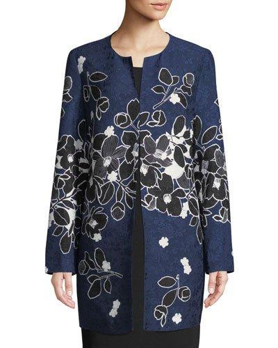 Floral Jacquard Topper Jacket