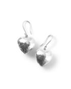 Glamazon Medium Hammered Heart Wire Earrings