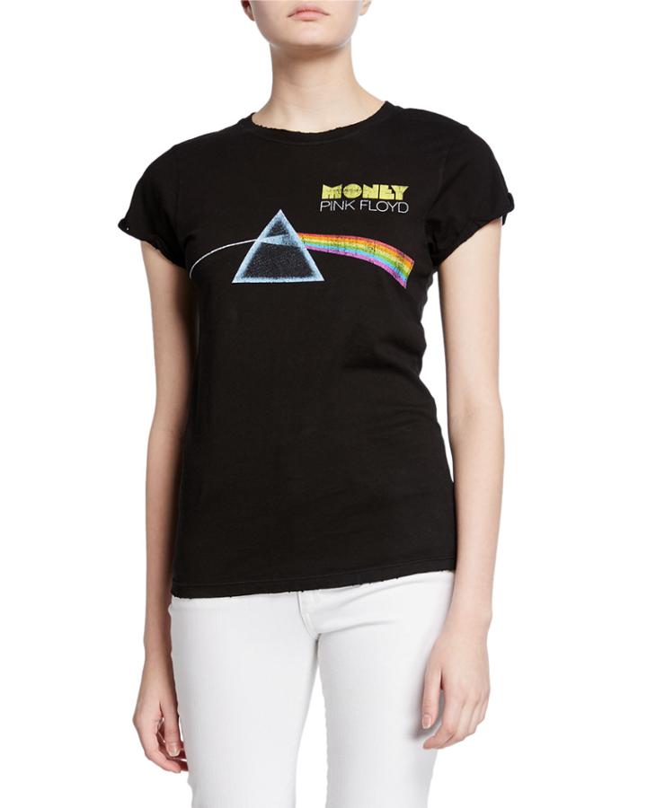 Pink Floyd Dark Side Of Money Logo Crewneck Tee