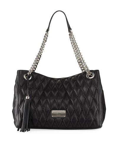 Verra D Quilted Leather Tote Bag