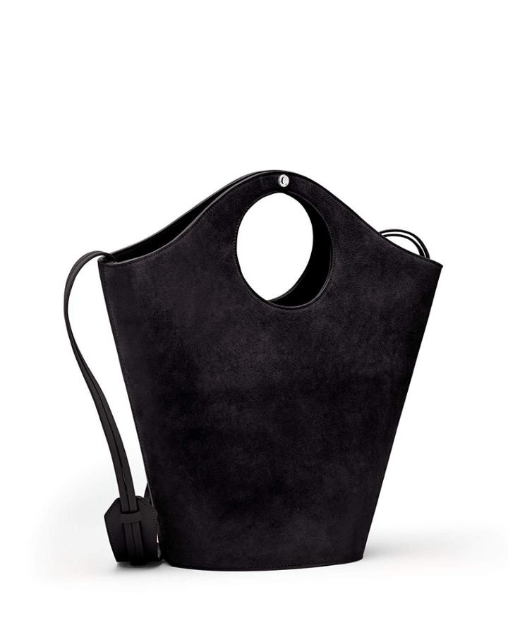 Market Suede Shopper Tote Bag