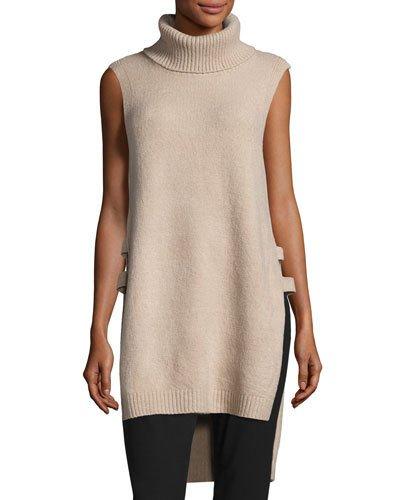 Sleeveless Turtleneck Tunic W/