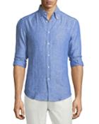 Slim-fit Polka-dot Linen