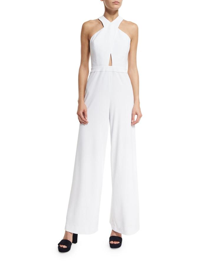 Trinity Cross-front Wide-leg Jumpsuit