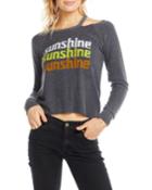 Sunshine Long-sleeve Shoulder Cutout Tee
