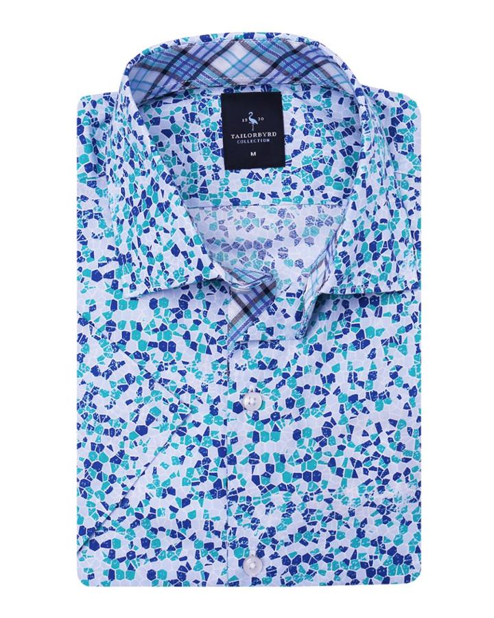 Men's Geometric Short-sleeve