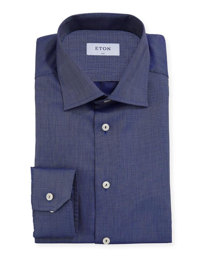 Men's Textured Cotton-blend Dress