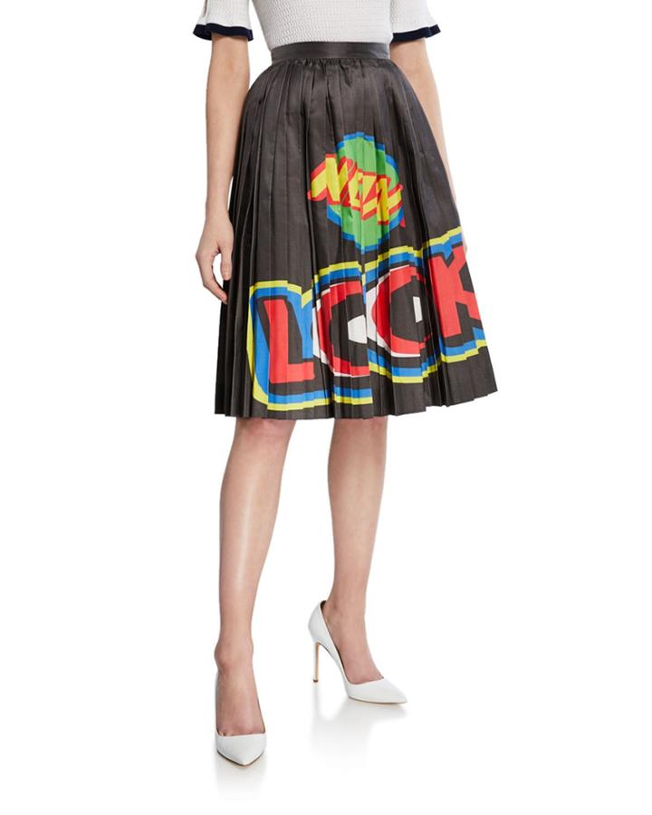 New Look Printed Pleated
