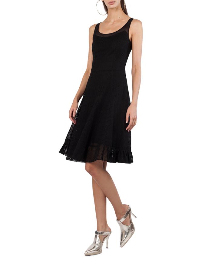 Sleeveless Scoop-neck Punto Dress