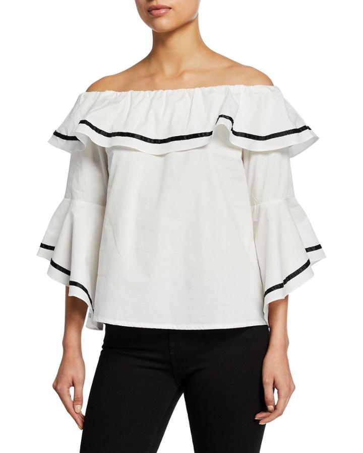 Off-the-shoulder Ruffle Top