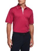 Men's Lux Mercerized Cotton Tipped Short-sleeve Polo