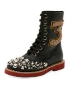 Studded Lace-up