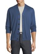 Cashmere-silk V-neck Cardigan