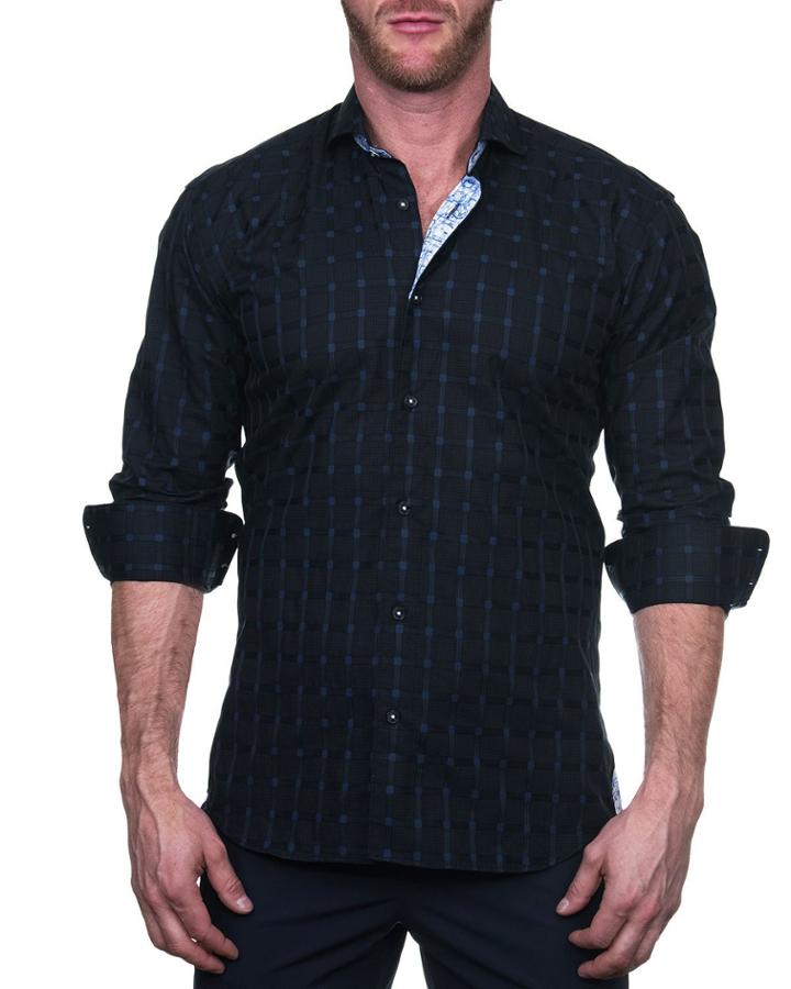 Men's Einstein Shaped Sport Shirt - Jail Blue