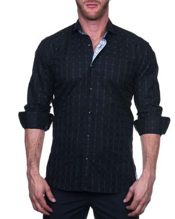 Men's Einstein Shaped Sport Shirt - Jail Blue