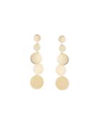 Five-disc Linear Drop Earrings