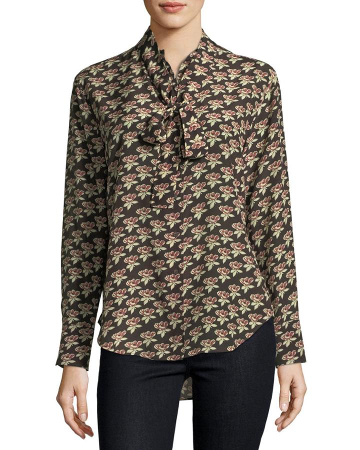 Twigs Floral-print Button-front