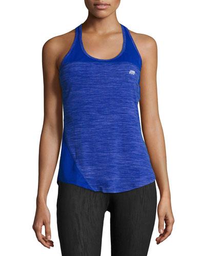 Comet Racerback Tank, Space Dye/cobalt