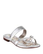 Bernice Strappy Metallic Flat