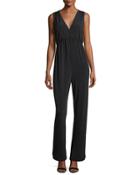 Empire-waist Crepe Jumpsuit