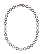 Diamond Circle-link Necklace