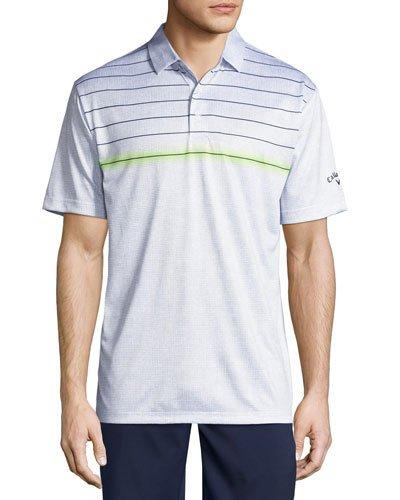 Laser Stripe Polo Top