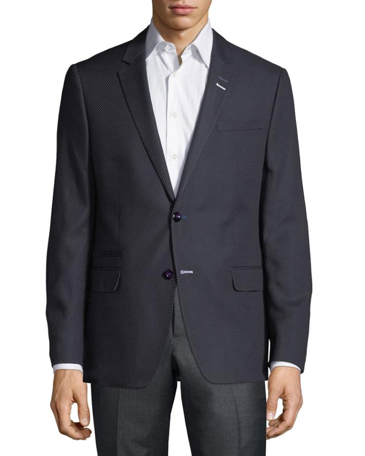 Men's Socrate Pin Dot 2-button Blazer