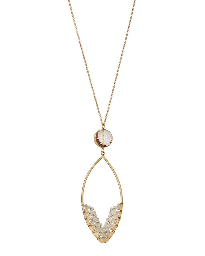 Crystal Marquise Pendant Necklace