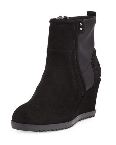 Beula Suede Wedge Bootie
