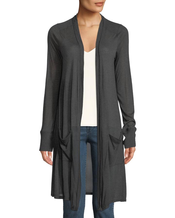 Knee-length Duster Cardigan