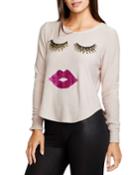 Glam Lashes Cozy Knit Top