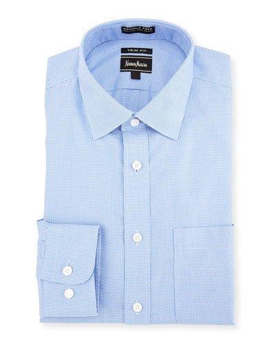 Trim-fit Non-iron Houndstooth Dress