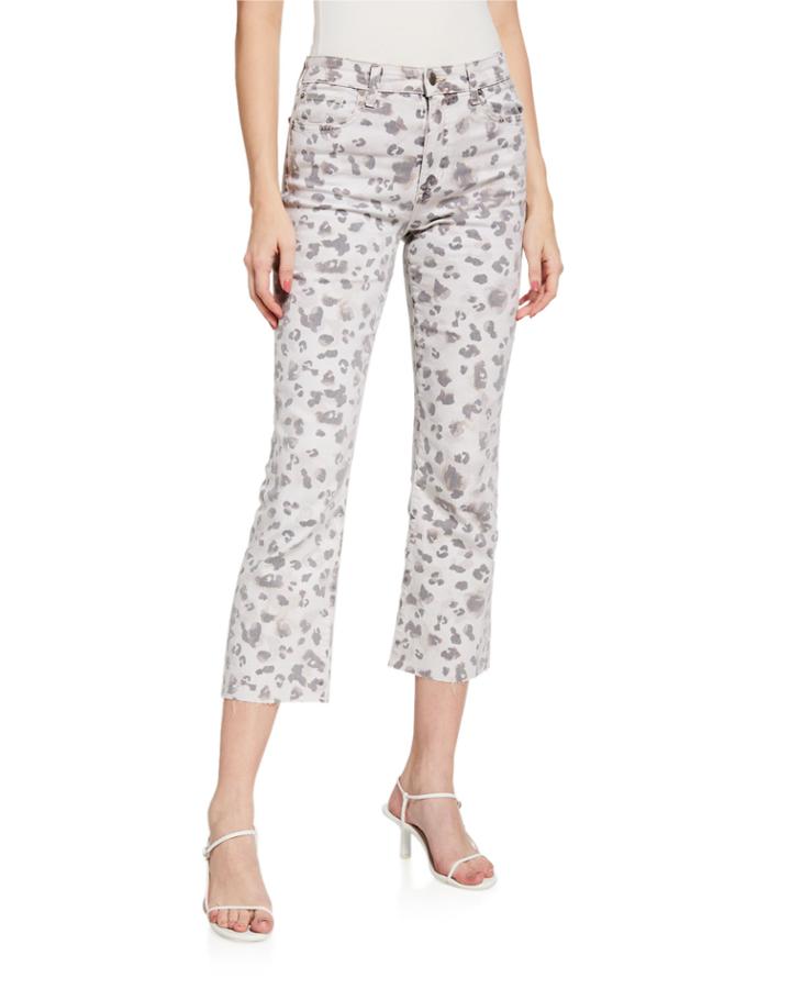 The Callie Cut Hem Printed Jeans