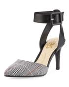 Tabitha Houndstooth Pointed-toe Pumps