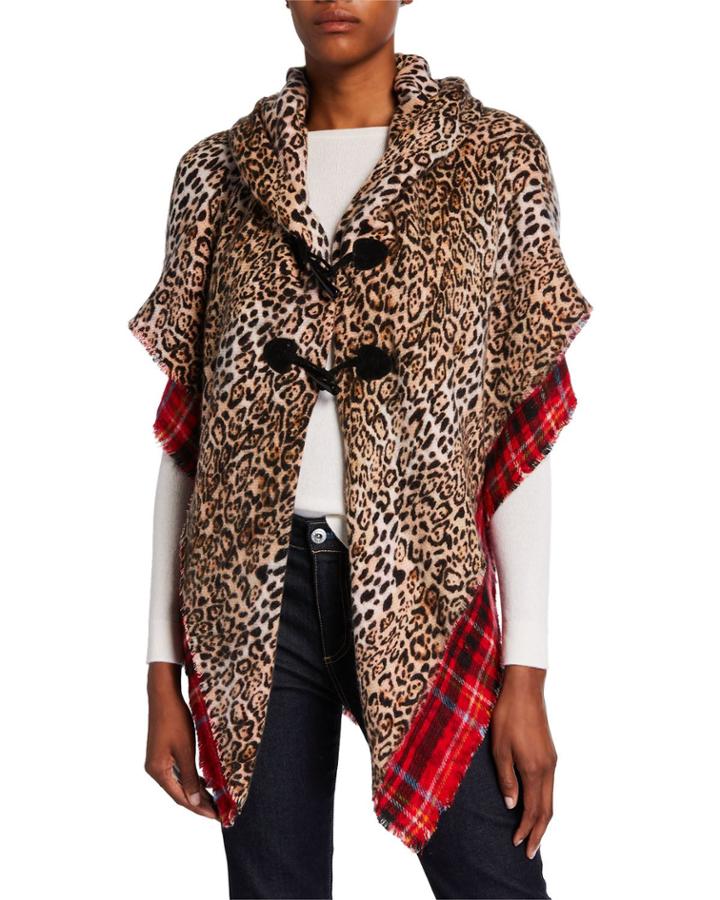 Classic Leopard-print Toggle Topper