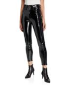 Super High-rise Ankle Skinny Vinyl Pants