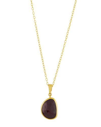Elements 24k Ruby Pendant Necklace