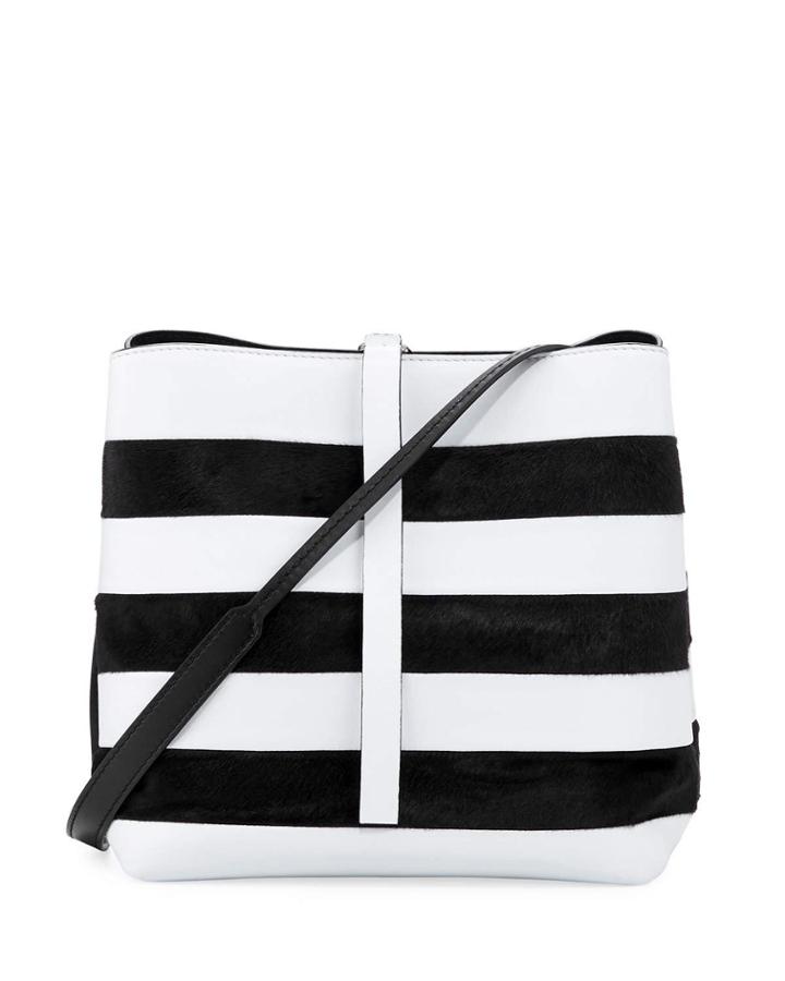 Frame Striped Leather