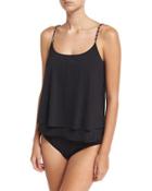 Chain-embellished Tankini