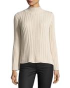 Ribbed Mock-neck
