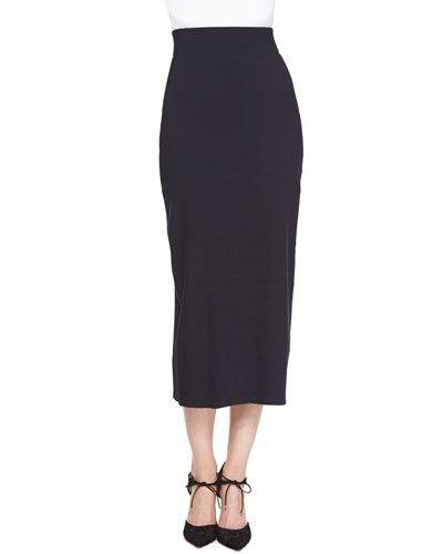 High-waist Midi Skirt,