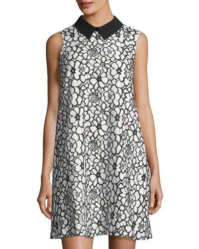 Two-tone Lace A-line Dress
