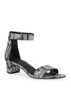 Rita Snake-print Leather