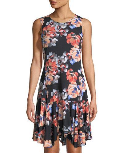 Floral Handkerchief Dress