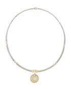 Classique Diamond Round Pendant Necklace