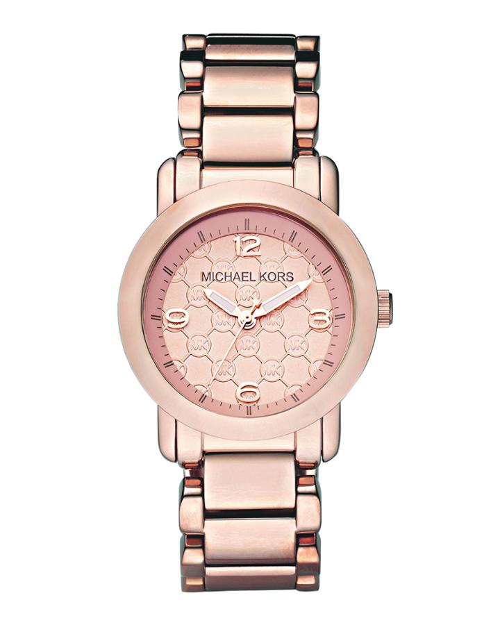 34mm Runway Bracelet Watch, Rose Golden