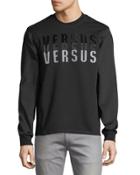 Versus Embroidered Sweatshirt, Black