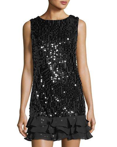 Sequined Drop-waist Dress