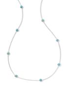 Rock Candy Station Necklace, Turquoise