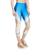 Beach Days Printed Capri Performance